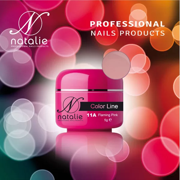 Gel UV Color Line Natalie 11A Flaming Pink