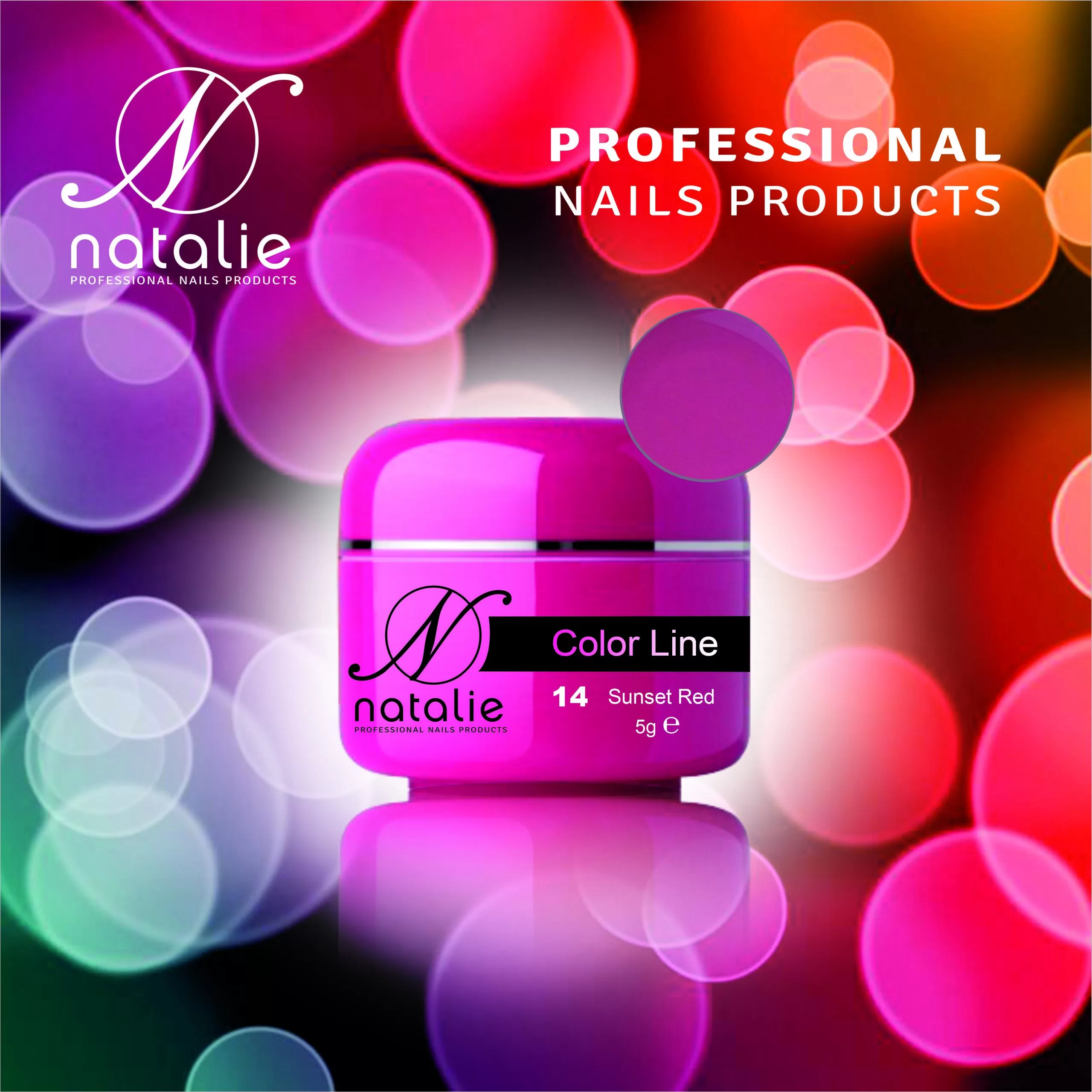 Gel UV Color Line Natalie 14 Sunset Red