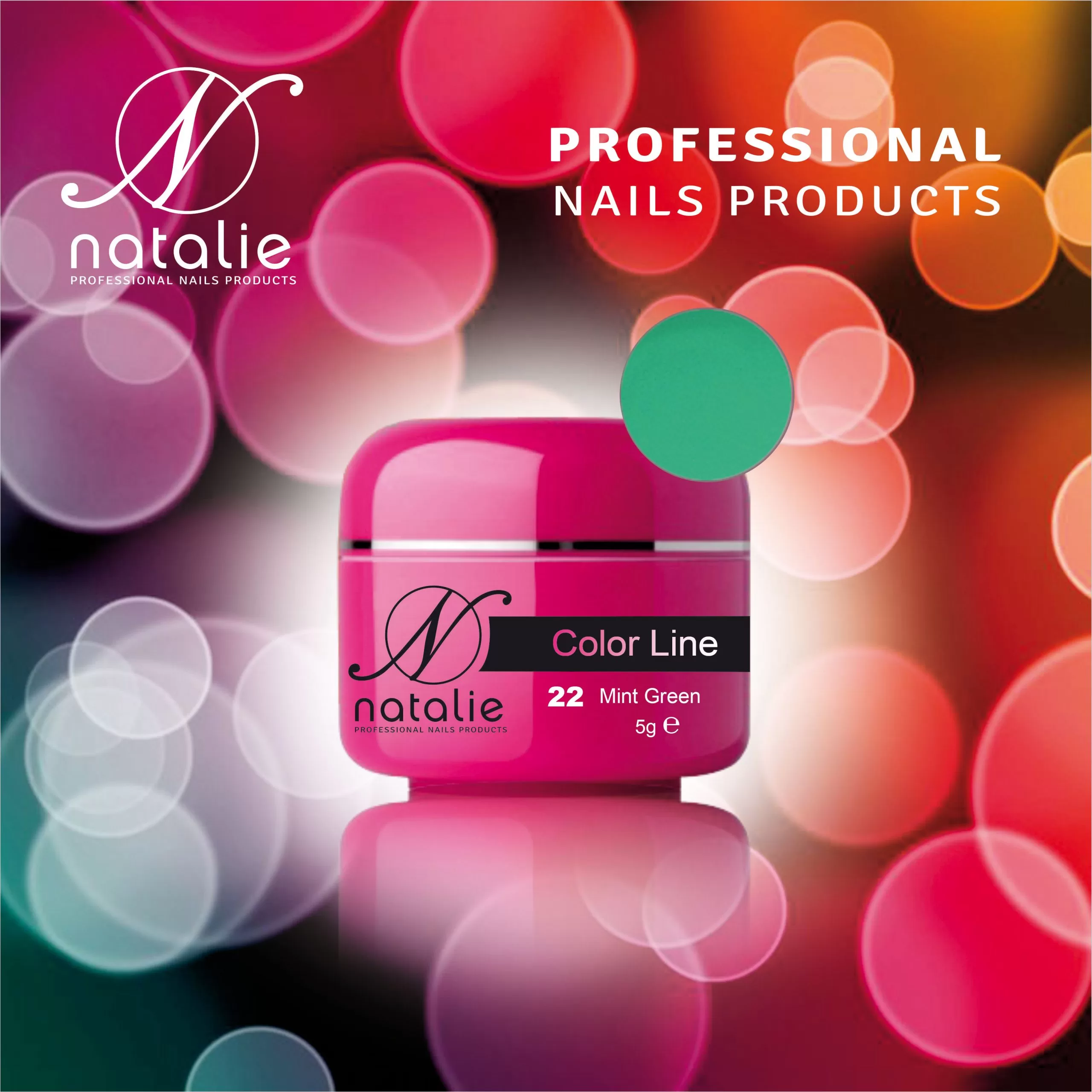 Gel UV Color Line Natalie 22 Mint Green