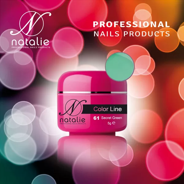 Gel UV Color Line Natalie 61 Secret Green