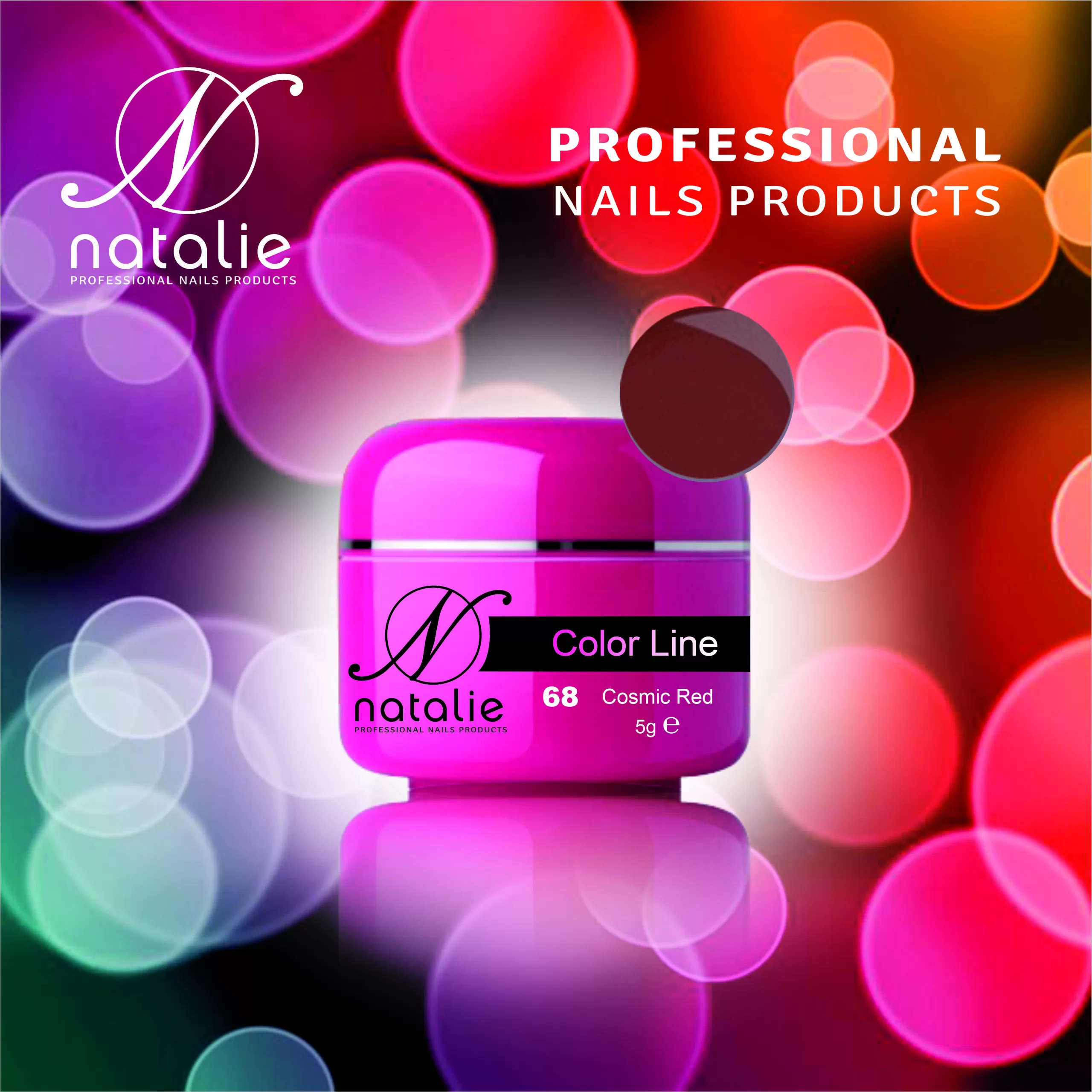 Gel UV Color Line Natalie 68 Cosmic Red